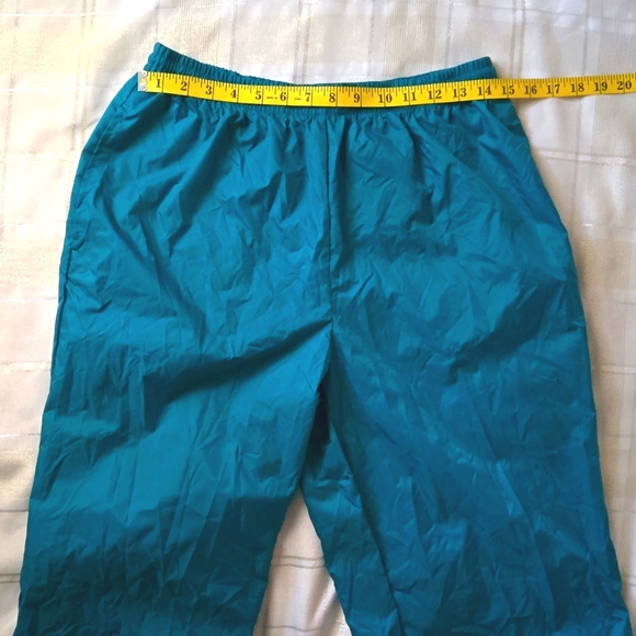 VNTG Columbia Teal Sportswear Windbreaker Pants - Picture 11 of 13